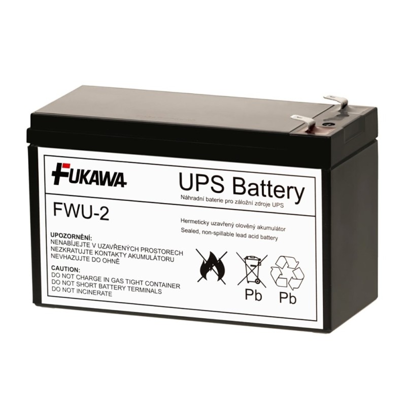 Baterie - FUKAWA FWU-2 náhradní baterie za RBC2 (12V/7,2Ah, Faston 250), životnost 5let