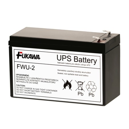 Baterie - FUKAWA FWU-2 náhradní baterie za RBC2 (12V/7,2Ah, Faston 250), životnost 5let