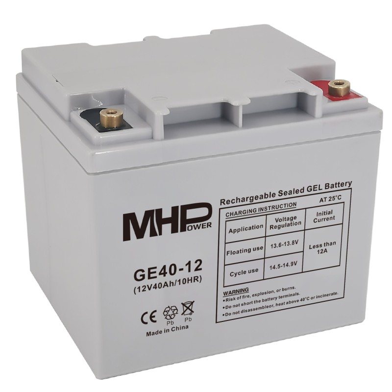 MHPower GE40-12 Gelový akumulátor 12V/40Ah