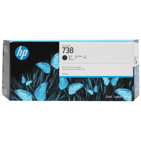 HP 738 300-ml Black DesignJet Ink Cartridge
