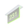 Hall Sign Ceiling USB-C Custom Engr.