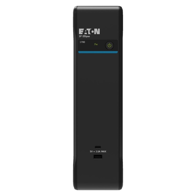 Eaton 3P Ellipse UPS USB IEC, 1700 VA, 1040 W, Vstup: C14, Výstupy: (4) C13, (4) Pouze přepěťová ochrana C13, USB nabíje