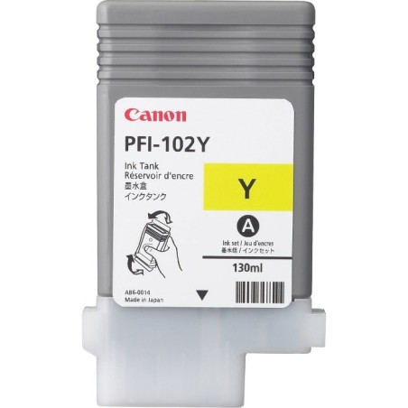 CANON INK PFI-102 YELLOW iPF-500, 600, 700