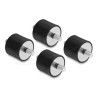 Vibration Damper M6 x 1 mm D 25 x H 20 m 60815