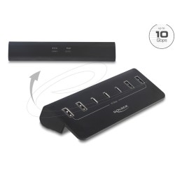 USB 10 Gbps Hub with 3 USB Type-C and 4