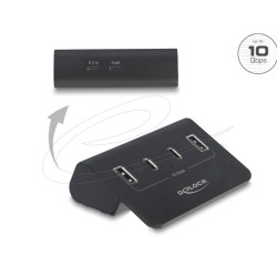 USB 10 Gbps Hub with 2 USB Type-C and 2