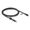 Delock - Prodlužovací šnura - DC jack 5.5 mm x 2.1 mm (M) ochranná cepka do DC jack 5.5 mm x 2.1 mm (F) se závitem - 12 - 24 V