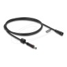 Delock - Prodlužovací šnura - DC jack 5.5 mm x 2.5 mm (M) ochranná cepka do DC jack 5.5 mm x 2.5 mm (F) se závitem - 12 - 24 V