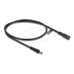 Delock - Prodlužovací šnura - DC jack 5.5 mm x 2.1 mm (M) do DC jack 5.5 mm x 2.1 mm (F) bayonet lock - 12 - 24 V - 50 cm