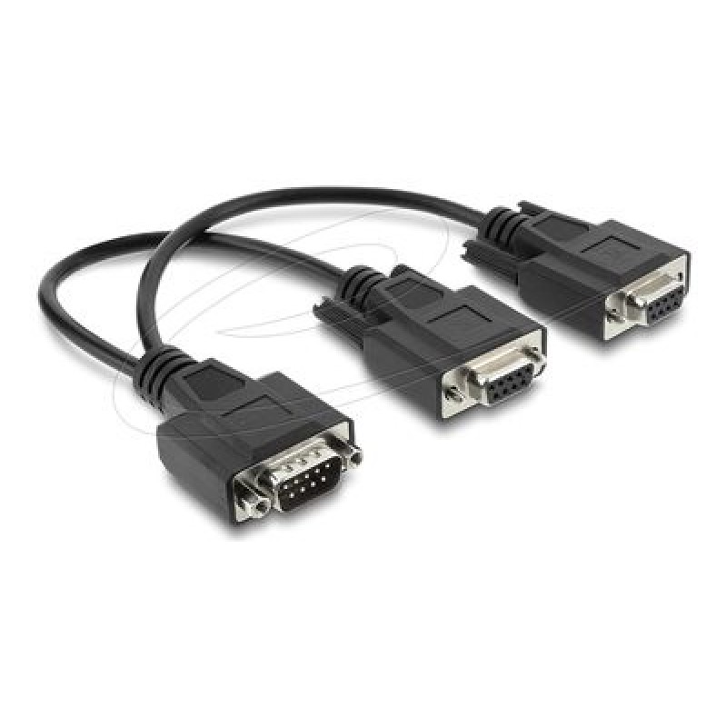 Adapter Y Cable D-Sub9 1 x male with nut