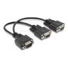 Adapter Y Cable D-Sub9 1 x male with nut