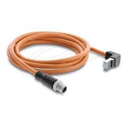 M12 Cable X-coded 8 pin male straight to 81000
