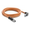 M12 Cable X-coded 8 pin male straight to 81000