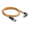 M12 Cable X-coded 8 pin male straight to 80999