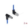 M12 Cable X-coded 8 pin male angled down