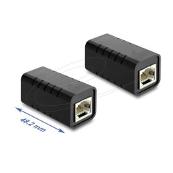 RJ45 Coupler jack to jack Cat.6A shielde