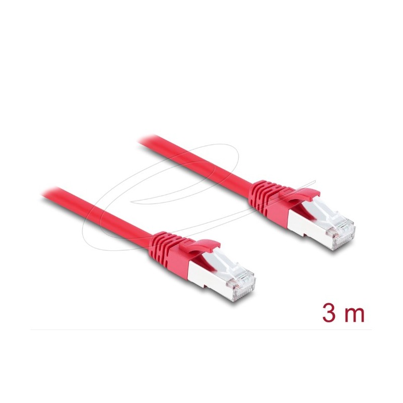 RJ45 Network Cable Cat.6A S/FTP 3 m red