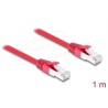 RJ45 Network Cable Cat.6A S/FTP 1 m red