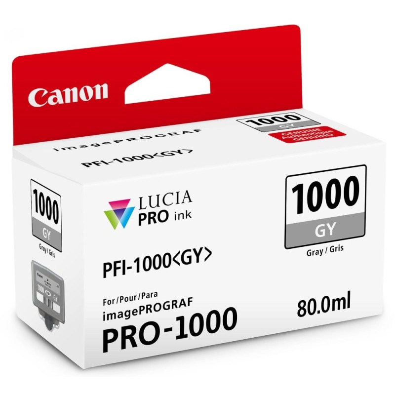 Canon CARTRIDGE PFI-1000GY šedá pro ImagePROGRAF PRO-1000 (1465 str.)