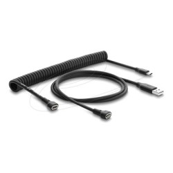 Magnetic Coiled Cable USB 2.0 Type-A mal