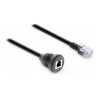 Cable RJ12 plug to RJ12 jack for install