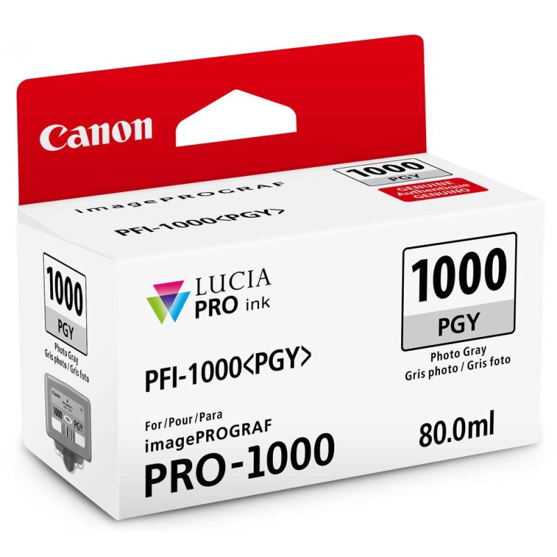 Canon CARTRIDGE PFI-1000PGY photo šedá pro ImagePROGRAF PRO-1000 (270 str.)