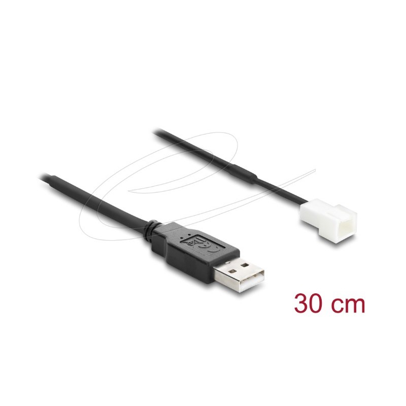 Fan Cable USB 2.0 Type-A male to 3 pin 91226
