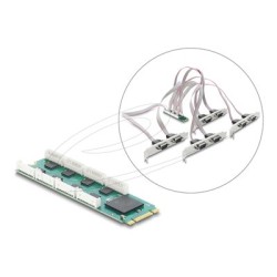 M.2 Card to 8 x Serial RS-232 DB9 with S