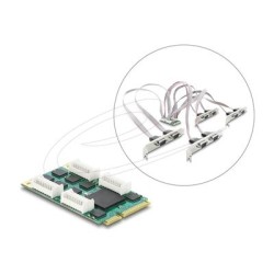Mini PCIe I/O full size Card to 8 x Seri
