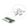 Mini PCIe I/O full size Card to 8 x Seri