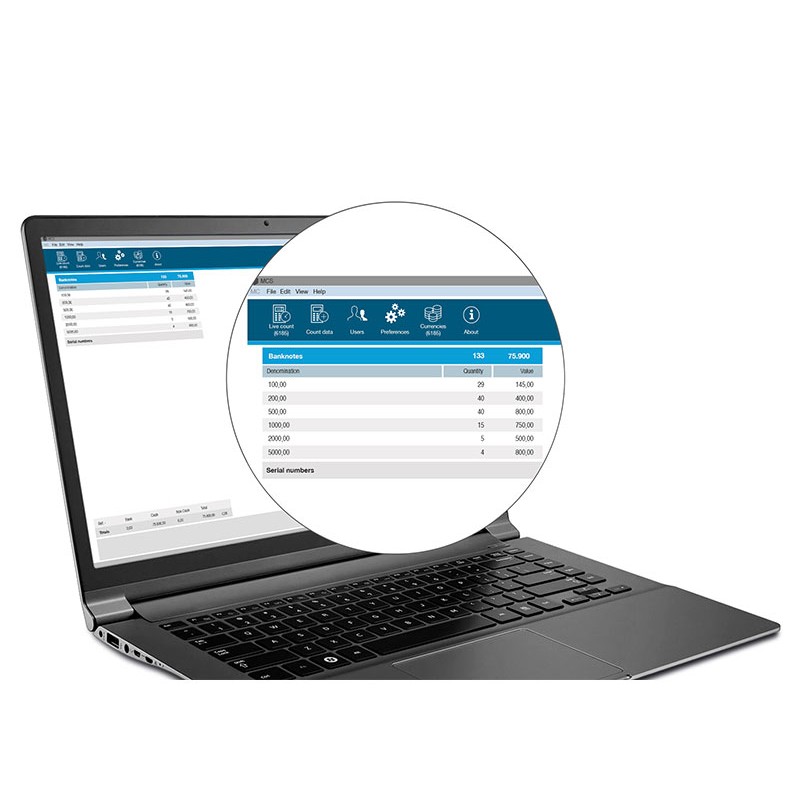 Software SAFESCAN MCS Počítání peněz