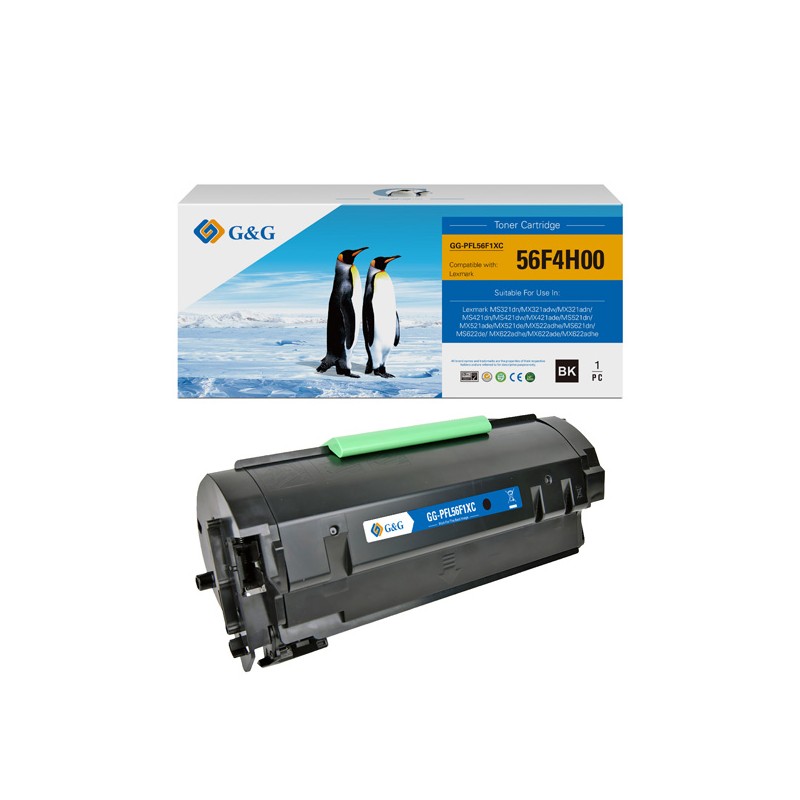 G&G kompatibilní toner s Lexmark 56F2H00, NT-PFL56F1XC, black, 15000str., high capacity