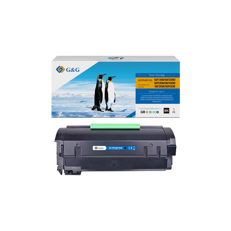 G&G kompatibilní toner s Lexmark 56F2X00, NT-PFL56F1XXC, 56F2X, black, 20000str., extra high capacity