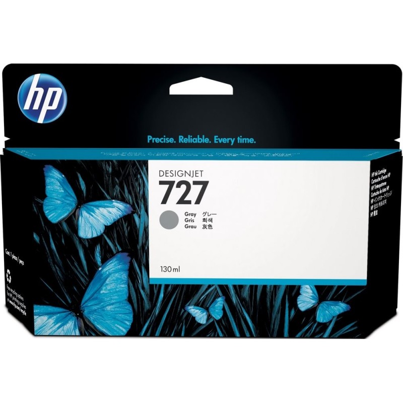HP 727 Gray Ink Cart, 130 ml, B3P24A