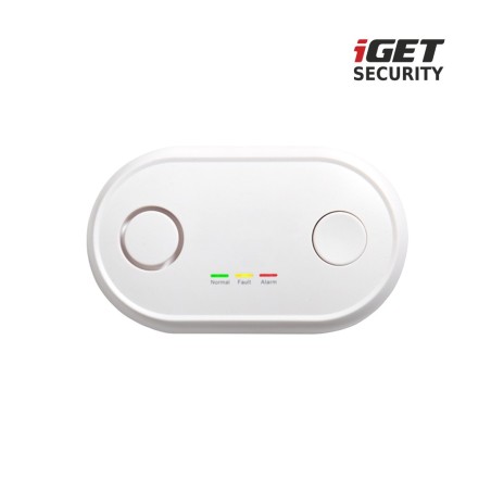 iGET SECURITY MP19 - bezdrátový detektor CO (oxid uhelnatý) pro alarm M6-4G, i samostatný