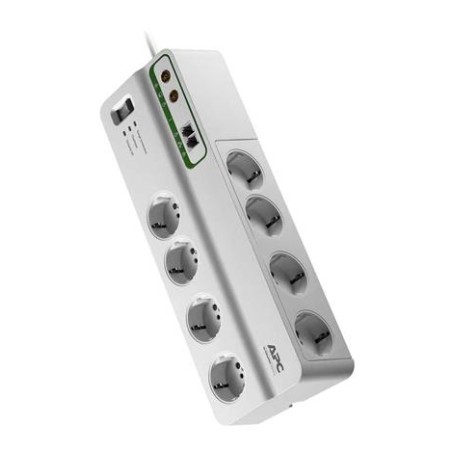 APC 8 prese Performance SurgeArrest, con protezione telefonica e coassiale, 230 V, Italia