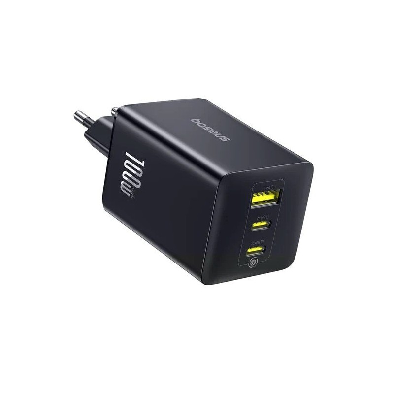 Baseus EnerFill FE11 Fast Nabíječka USB-A + USB-C + USB-C 100W Cosmic Black