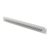 PATCH PANEL 24 PORTŮ 1U S KONEKTOREM TYPU F ŠEDÝ LANBERG