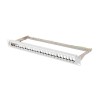 PATCH PANEL PRÁZDNÝ 24 PORTŮ 1U 19" FTP PRO MODULY KEYSTONE ŠEDÝ LANBERG