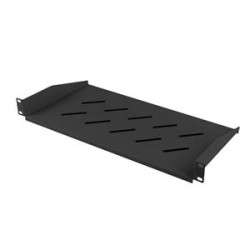 Police pro 19" skříně 350/450/600/800/1000MM černá Lanberg (1U/483X220MM Nosnost do 25KG)