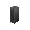 19" VOLNĚ STOJÍCÍ RACKOVÁ SKŘÍŇ 32U 600X800 ČERNÁ LCD PERFOROVANÁ DVÍŘKA LANBERG (PLOCHÉ BALENÍ)