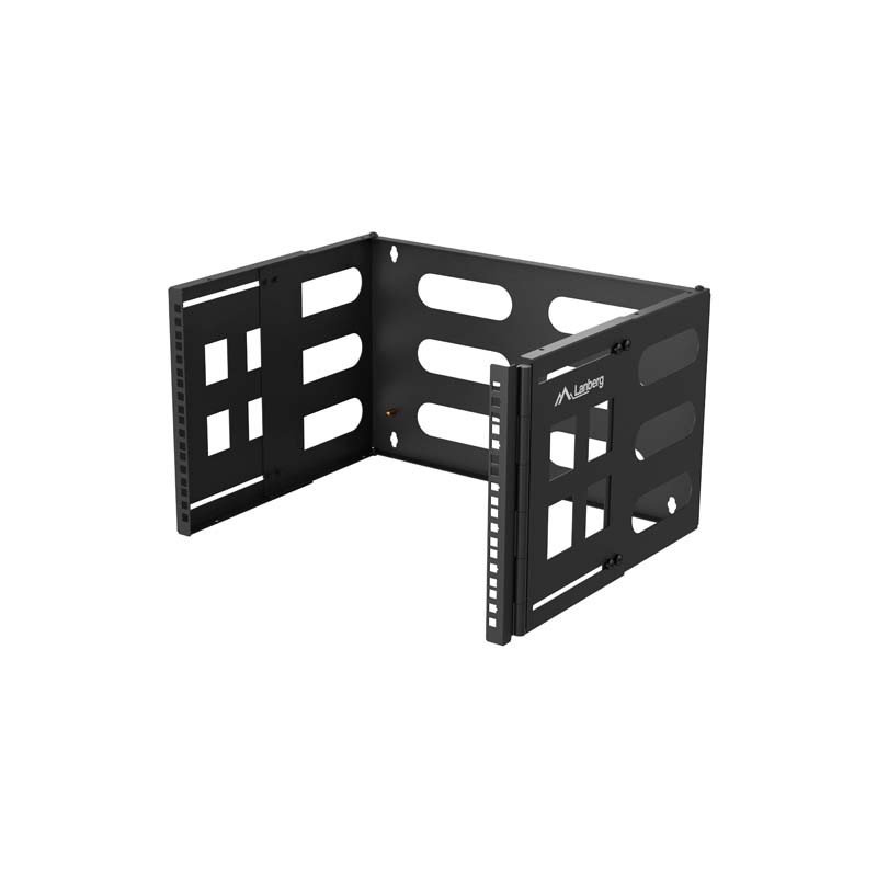 skládací držák pro montáž na stěnu 19" 6U Rack 497X400/240 černý Lanberg