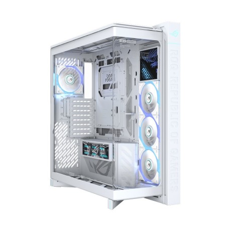 ASUS case ROG Cronox ARGB, E-ATX, Průhledná bočnice, 4x120mm ARGB, bílá