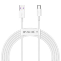 Baseus Superior Series Fast Charging Datový Kabel USB-A - USB-C 66W 2m White