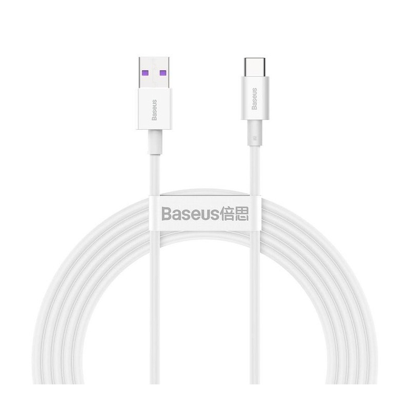 Baseus Superior Series Fast Charging Datový Kabel USB-A - USB-C 66W 2m White