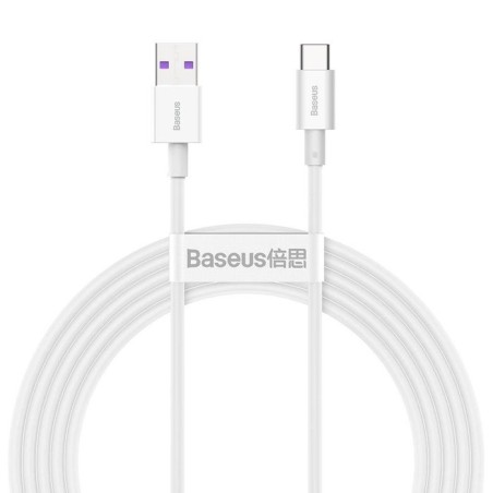 Baseus Superior Series Fast Charging Datový Kabel USB-A - USB-C 66W 2m White