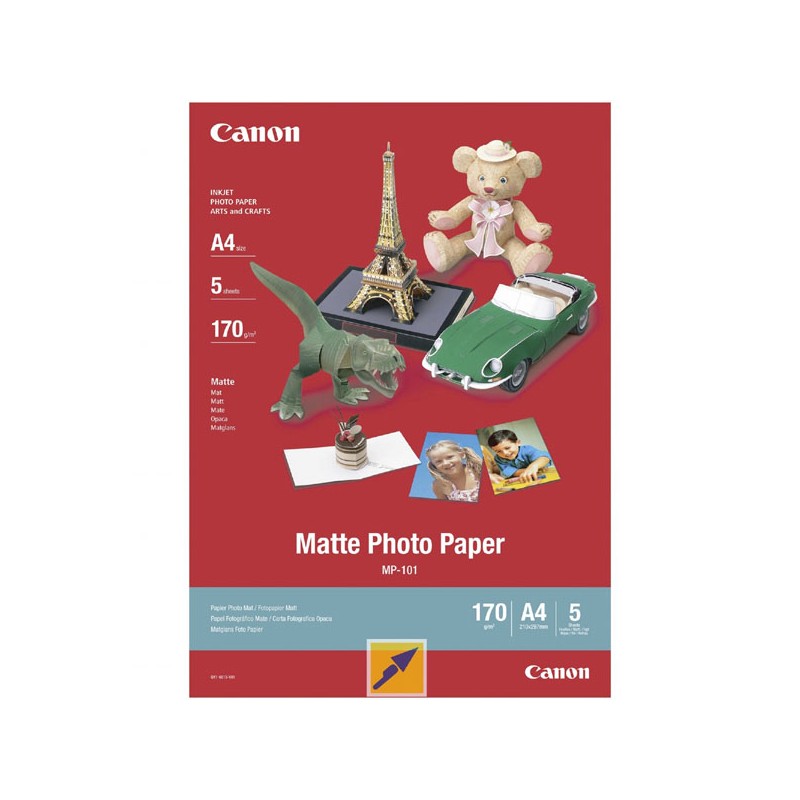 Canon MP-101, A4, fotopapír matný, 5 ks, 170g/m