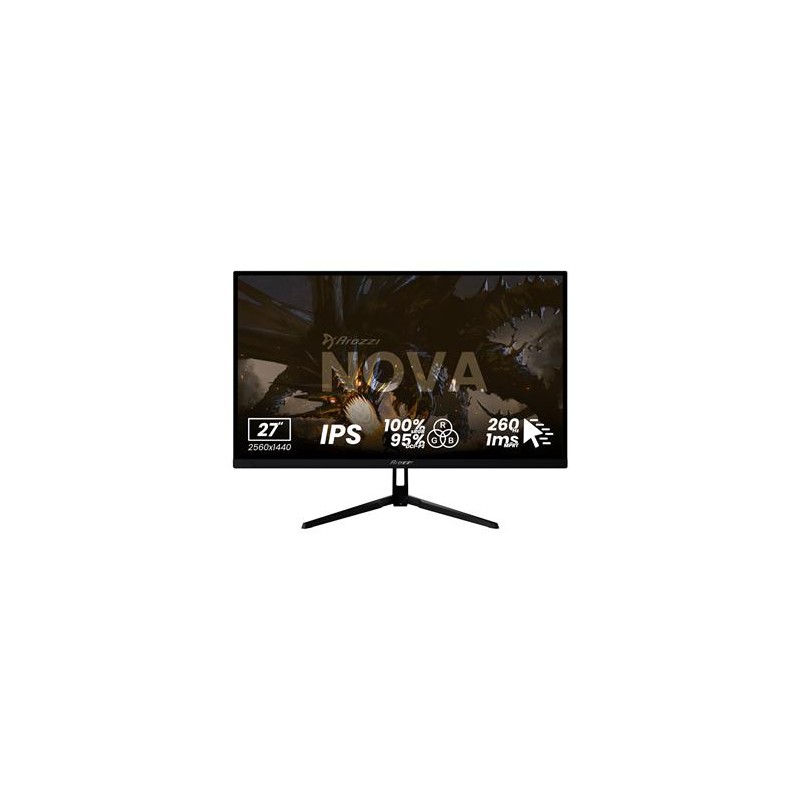 AROZZI NOVA herní monitor 27" 27T2K260 Black/ LED/ 2560x1440/ 260Hz/ IPS/ 1000:1/ 1ms/ 2xHDMI/ 2xDP/ černý