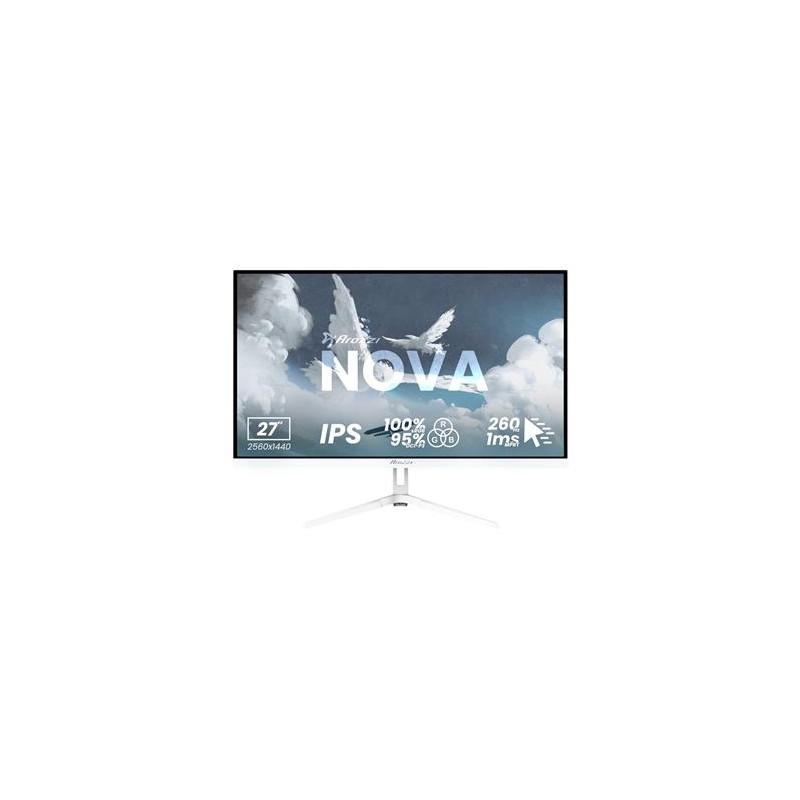 AROZZI NOVA herní monitor 27" 27T2K260 White/ LED/ 2560x1440/ 260Hz/ IPS/ 1000:1/ 1ms/ 2xHDMI/ 2xDP/ bílý