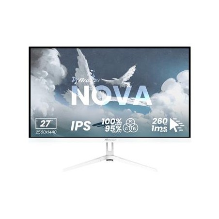 AROZZI NOVA herní monitor 27" 27T2K260 White/ LED/ 2560x1440/ 260Hz/ IPS/ 1000:1/ 1ms/ 2xHDMI/ 2xDP/ bílý
